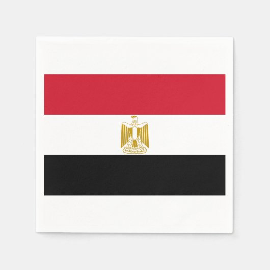 Ägyptische Flagge Neapel Serviette (Vorderseite)