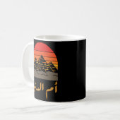 Ägyptische Flagge Omm Donya Ägypten Ägypten Kaffeetasse (Vorderseite Links)