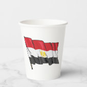 Ägyptische Flagge Pappbecher (Vorderseite)