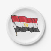 Ägyptische Flagge Pappteller (Vorderseite)