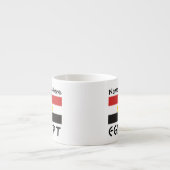 Ägyptische Flagge Personalisiert Espressotasse (Vorderseite)