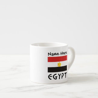 Ägyptische Flagge Personalisiert Espressotasse