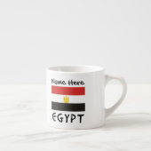 Ägyptische Flagge Personalisiert Espressotasse (Rechts)