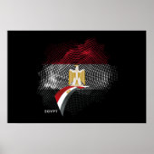 Ägyptische Flagge Poster (Vorne)