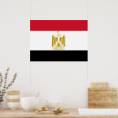 ägyptische Flagge Poster (Küche)
