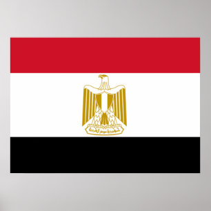 ägyptische Flagge Poster