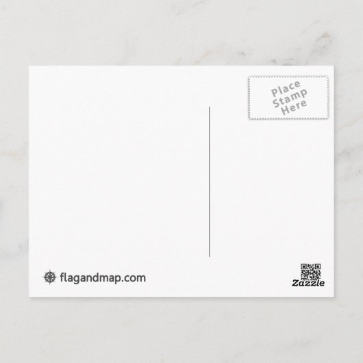 Ägyptische Flagge Postkarte (Rückseite)