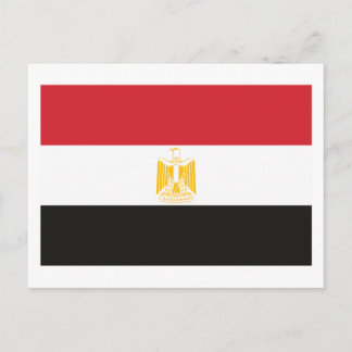 Ägyptische Flagge Postkarte
