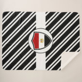 Ägyptische Flagge Sherpadecke (Vorderseite (Horizontal))