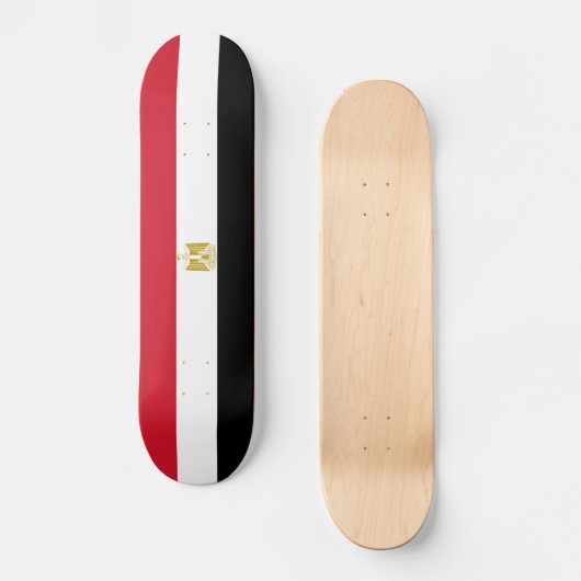 Ägyptische Flagge Skateboard (Vorderseite)
