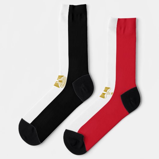 Ägyptische Flagge Socken (Linkes Detail)