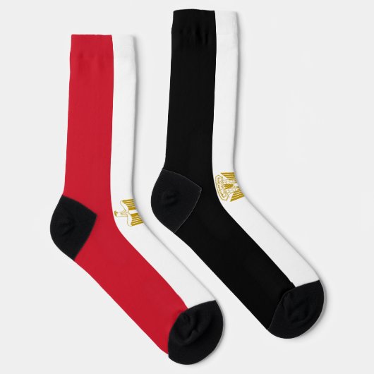 Ägyptische Flagge Socken (Rechts)