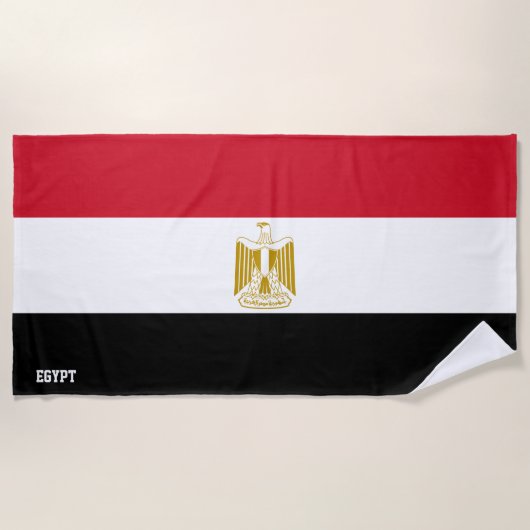 Ägyptische Flagge Splendid Patriotic Strandtuch (Vorderseite)