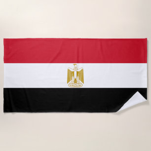 Ägyptische Flagge Strandtuch