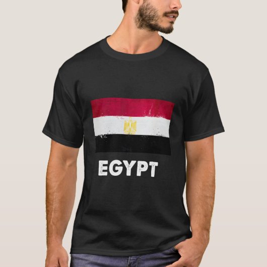 Ägyptische Flagge T-Shirt (Vorderseite)