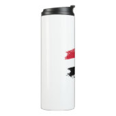 Ägyptische Flagge Thermosbecher (Nach links gedreht)