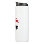 Ägyptische Flagge Thermosbecher (Nach rechts gedreht)