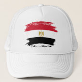 Ägyptische Flagge Truckerkappe (Vorderseite)
