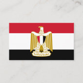 Ägyptische Flagge und Wappen, Flagge Ägyptens Visitenkarte (Vorderseite)