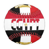 Ägyptische Flagge und Wappen Patriotisch Baseball (Vorderseite)