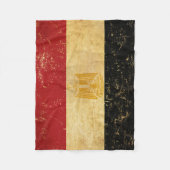 Ägyptische Flagge Vintag Fleecedecke (Vorderseite)