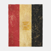 Ägyptische Flagge Vintag Fleecedecke (Vorderseite)