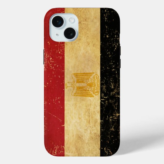 Ägyptische Flagge Vintag Grunge Case-Mate iPhone Hülle (Rückseite)