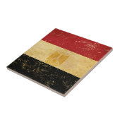 Ägyptische Flagge Vintag Grunge Design Keramik Til Fliese (Seite)
