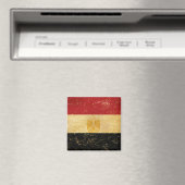 Ägyptische Flagge Vintag Grunge Design Magnet (In Situ (Geschirrspüler))