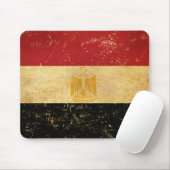 Ägyptische Flagge Vintag Grunge Design Mousepad (Mit Mouse)