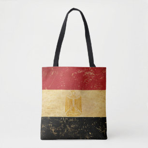 Ägyptische Flagge Vintag Grunge Design Tasche