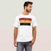 Ägyptische Flagge Vintag Grunge Männer weiß T-Shirt (Vorne ganz)