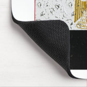 Ägyptische Flaggenkarte Crackle Mousepad (Ecke)