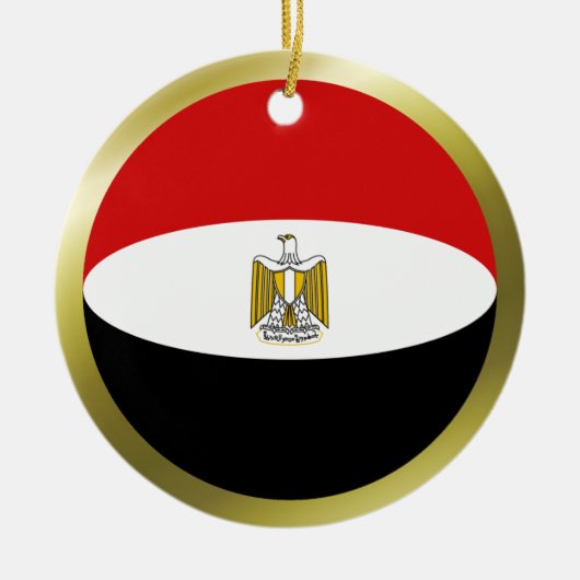 Ägyptische Flaggenzierung Keramik Ornament (Vorne)