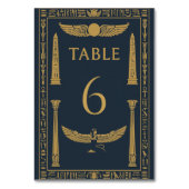 Ägyptische Flügel Sun & Isis Wings - bearbeitbar Tischnummer (Vorderseite)