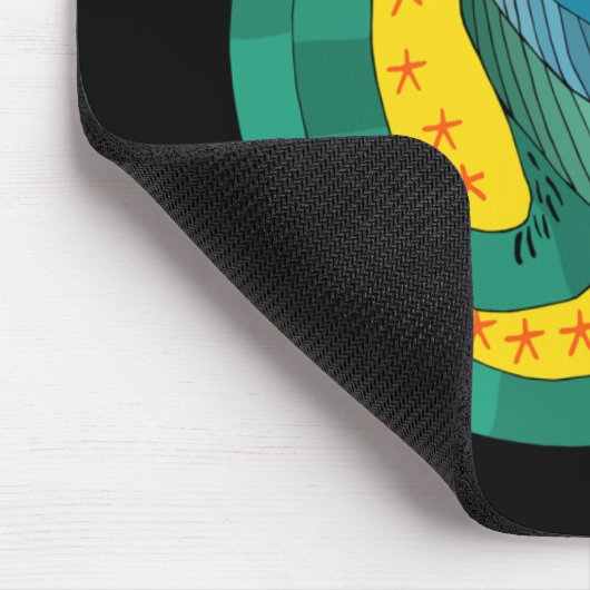 Ägyptische Flügeldrache Serpent Mousepad (Ecke)