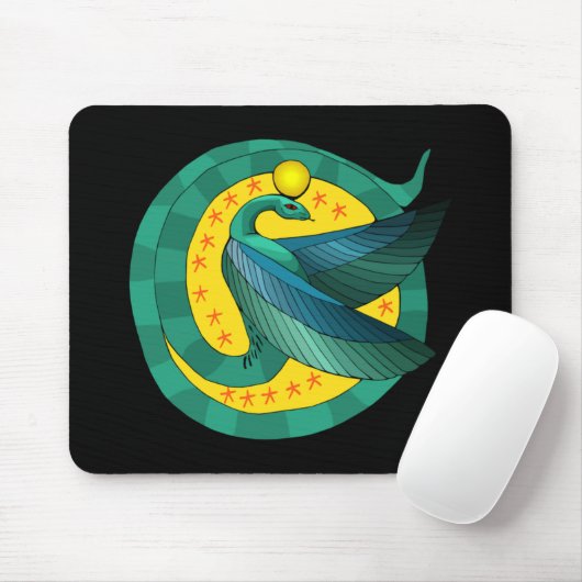Ägyptische Flügeldrache Serpent Mousepad (Mit Mouse)