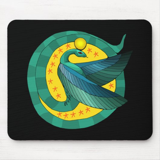 Ägyptische Flügeldrache Serpent Mousepad (Vorne)