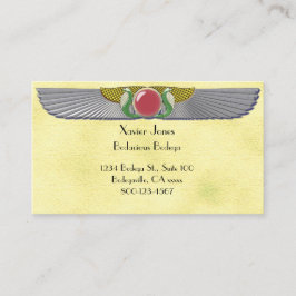 Ägyptische Flügelscheibe 1 personalisierte Visiten Visitenkarte