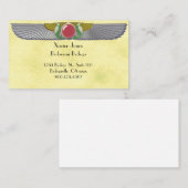 Ägyptische Flügelscheibe 1 personalisierte Visiten Visitenkarte (Vorne/Hinten)