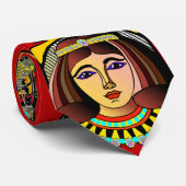 ÄGYPTISCHE FRAU KRAWATTE (Gerollt)