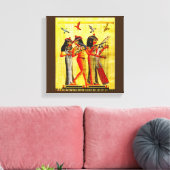 Ägyptische Freundschaft Papyrus Leinwanddruck (Insitu (Wohnzimmer))
