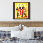 Ägyptische Freundschaft Papyrus Leinwanddruck (Insitu (Schlafzimmer))