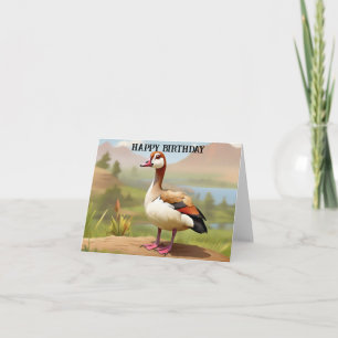 Ägyptische Gans auf dem Wasser Karte