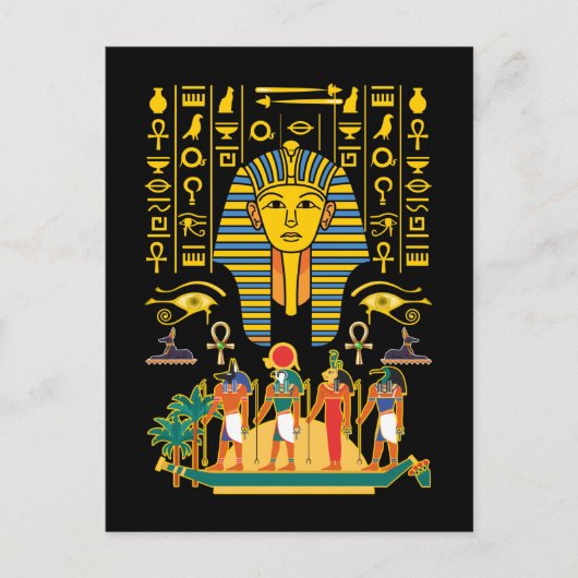 Ägyptische Götter Ägypten Pharao Deities Anubis Ho Postkarte (Vorderseite)