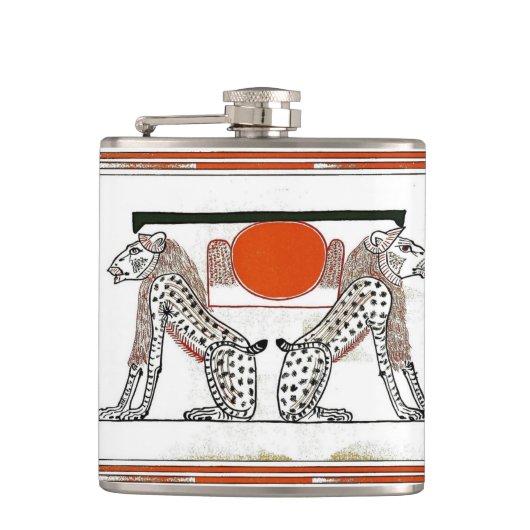 Ägyptische Götter-Flasche Flachmann (Vorderseite)