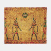 Ägyptische Götter Fleecedecke (Vorderseite (Horizontal))