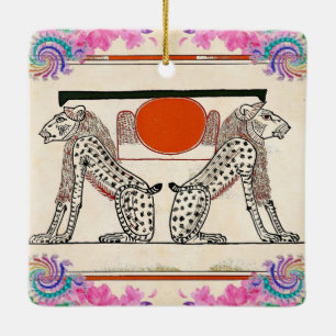 Ägyptische Götter Keramikornament