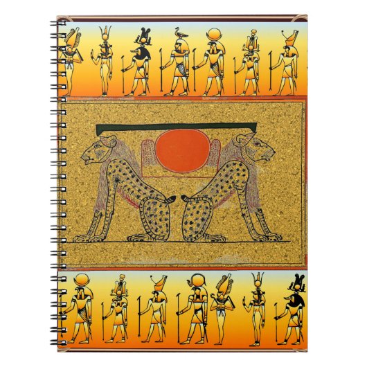 Ägyptische Götter-Notebook Notizblock (Vorderseite)