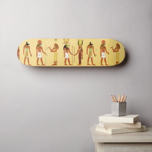 Ägyptische Götter und Göttinnen Skateboard (Wandkunst (Horz))